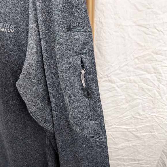 Columbia Tech Knit Quarter Zip Pullover Sz L - Picture 10 of 13